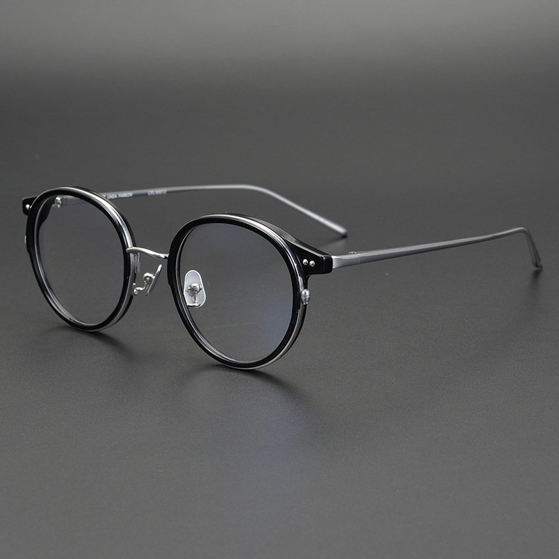 100% Top Quality Handmade Eyeglasses Manufacturer Pure Titanium Acetate Luxury Wholesale Eye Glasses