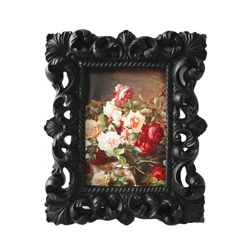 Hand-Crafted All Hail Pumpkin King Tombstone Photo Picture Frame Resin Skull Black Frame for Home Decor Christmas