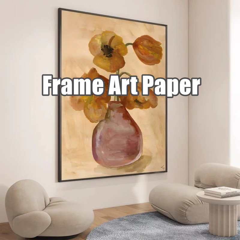 Home Decoration Hanging Wall Art Digital Print Canvas Frame Paper