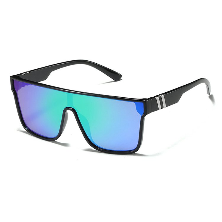 luxury trendy oversized large frame one-piece designer sun glasses outdoor sports cycling shades punk sunglass for men women