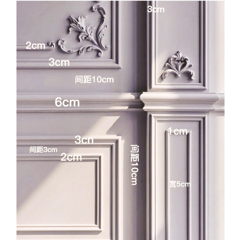 High Quality Polyurethane Interior Wall Panel Molding Interior Ceiling Decoration Frame PU Plain Corner Mouldings
