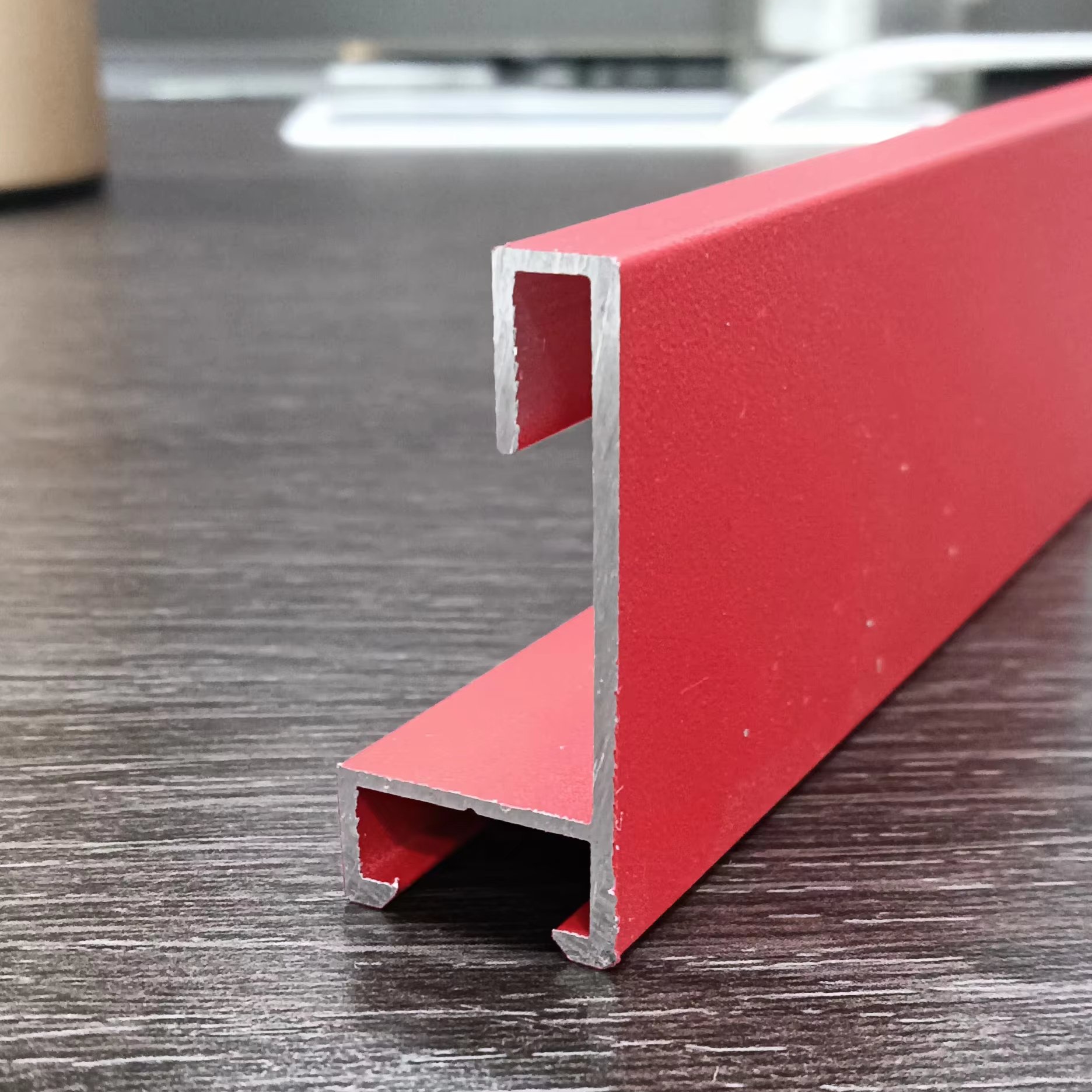 Powder coated aluminium frame profile