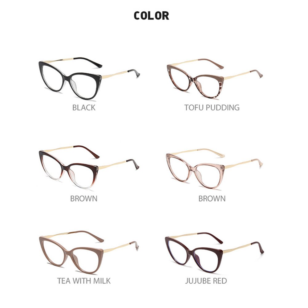 SPARLOO 2441 cat eye women photochromic lens change color anti blue light eyeglasses frames