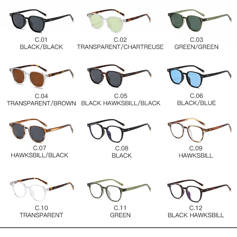 wholesale personalized polarized square round plastic frame rivet sun glasses simple fashion unisex branded sunglasses for women