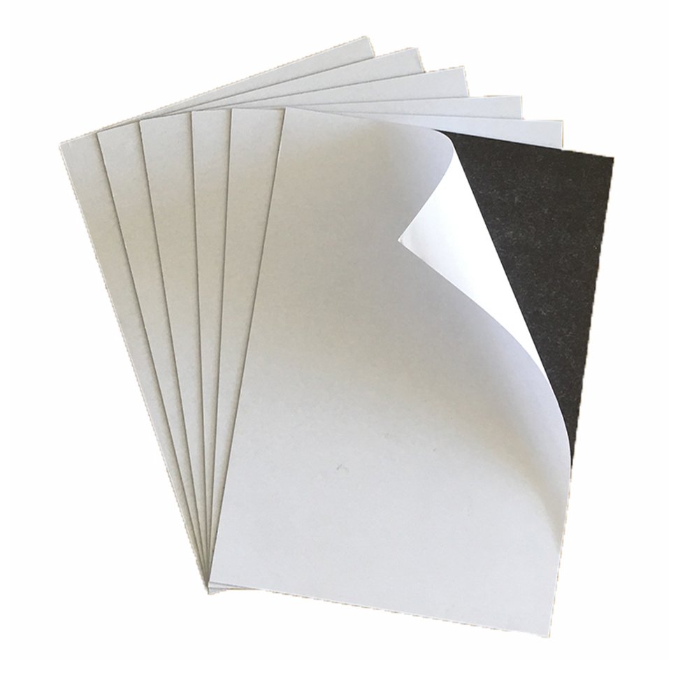 A3 A4 0.3mm Square Rubber Magnetic Sheet Strong Magnet Plate Tape Rubber Magnets with Adhesive diy photo frame fridge magnets