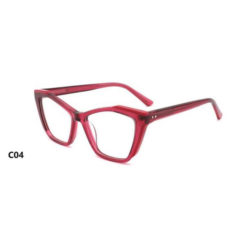 Eyewear Trend Cat Eye Wenzhou Unisex Fashion Spectacles Acetate Optical Frames Geometric Eyeglasses Myopia Glasses Frames
