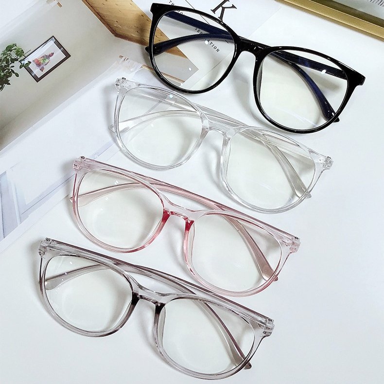 2023 New Fashion Designer Custom Logo Spectacle Frames Classic Round Frame Anti Blue Light Eyeglasses Frame Optical Glasses