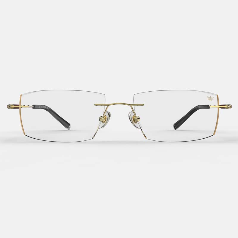 Titanium Alloy Rectangle Glasses Edge-cutting Computer Eyeglasses Business Men Optical Glasses Ultra-light Thin Myopic Eyewears