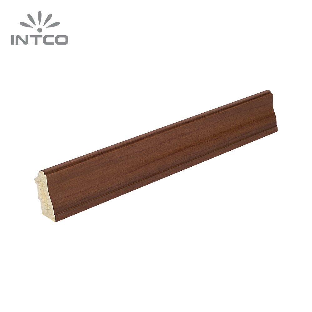INTCO New Arrival Modern Dark Walnut Wood Texture PS Double Rabbet Photo Picture Frame Moulding