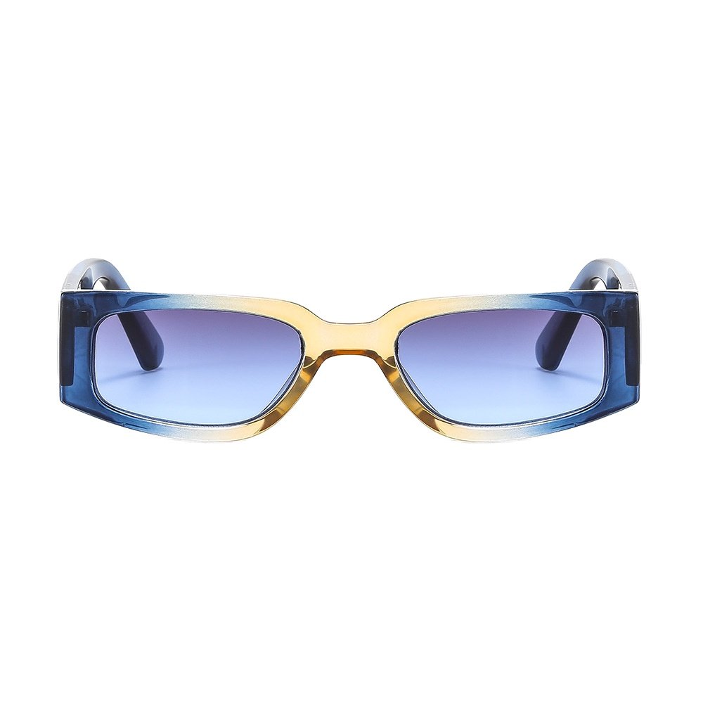 2024 Hot selling new trendy vintage multi colored sunglasses retro custom logo small square frame sunglasses
