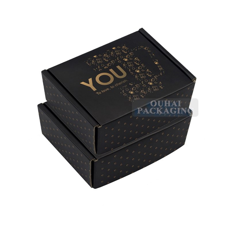 E/F/B/A/C/Ab Flute Corrugated Paper Protective Shipping Box Coffee Cup Mug Black Packaging Mailer Boxes for Cups