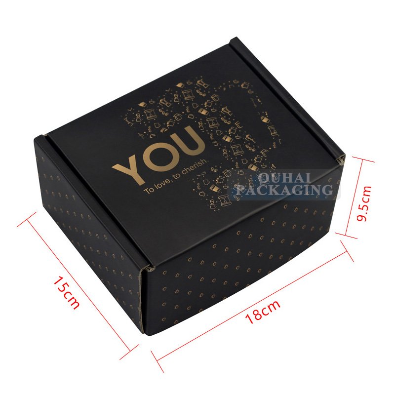 E/F/B/A/C/Ab Flute Corrugated Paper Protective Shipping Box Coffee Cup Mug Black Packaging Mailer Boxes for Cups