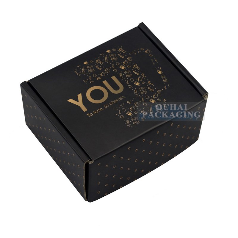 E/F/B/A/C/Ab Flute Corrugated Paper Protective Shipping Box Coffee Cup Mug Black Packaging Mailer Boxes for Cups