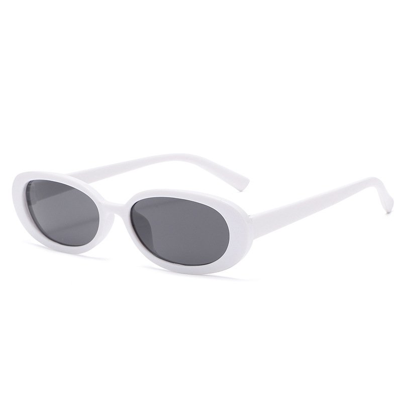 2024 hot sale vintage male female oval small frame branded sun glasses plastic fashion designer Sunglasses for ladies