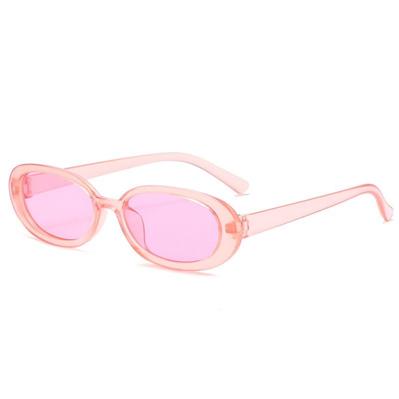 2024 hot sale vintage male female oval small frame branded sun glasses plastic fashion designer Sunglasses for ladies