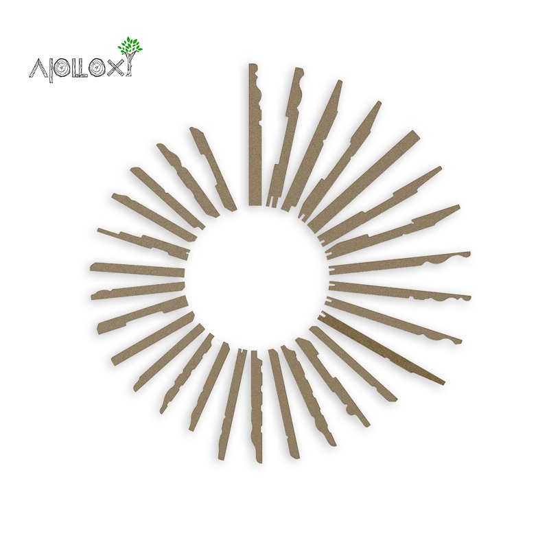 Chinese Famous Factory Modern Picture Frame Moulding Wood White Primed Baseboard Frame Mouldings
