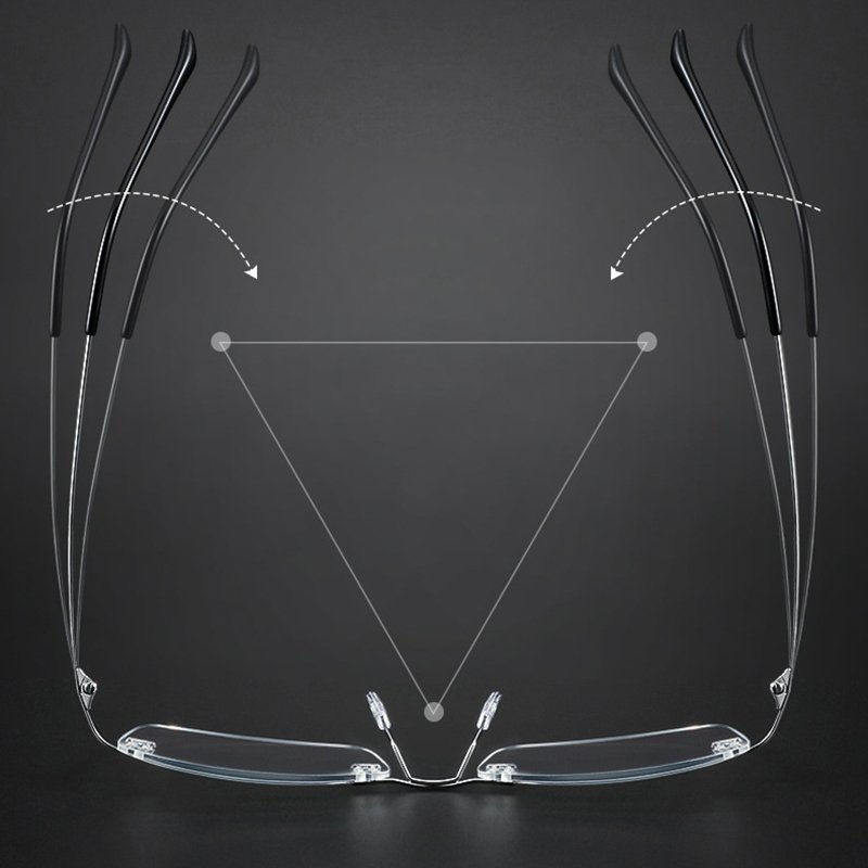 Glazzy Titanium Ultralight Frame Full Rimless Frame Prescription Eye Glass Frames Eyewear Glasses Eyeglasses