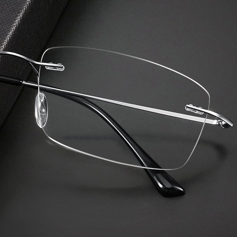 Glazzy Titanium Ultralight Frame Full Rimless Frame Prescription Eye Glass Frames Eyewear Glasses Eyeglasses