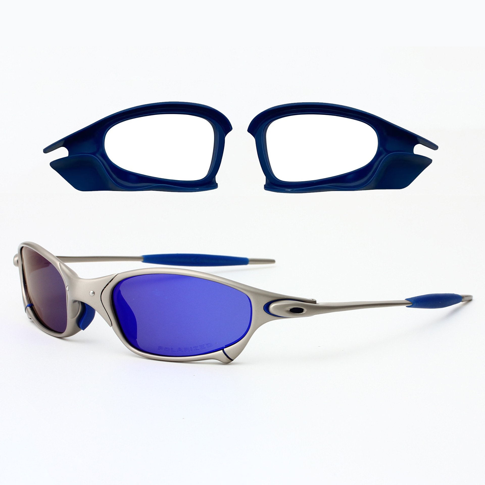 Assorted color Soft Rubber Side Blinders Anti pollen Windproof for Sport Cycling Juliet X Metal Sunglasses