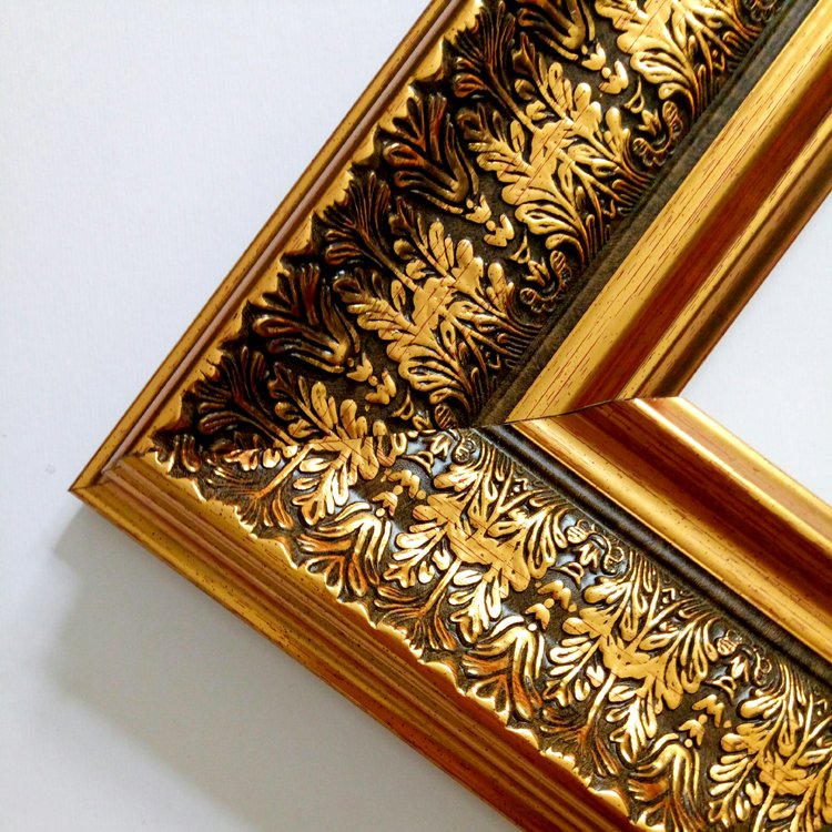 4.6 Inch Wide Big Oil Painting Style Embossing Picture Frame Logo Decorative Photo Frame CN;GUA Moulding Manufacturer Customized