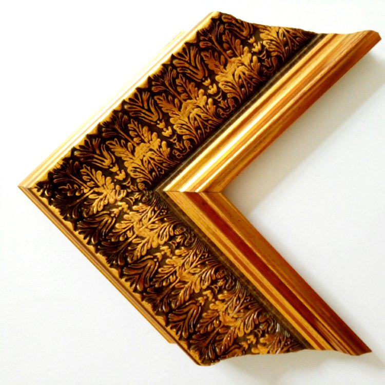 4.6 Inch Wide Big Oil Painting Style Embossing Picture Frame Logo Decorative Photo Frame CN;GUA Moulding Manufacturer Customized