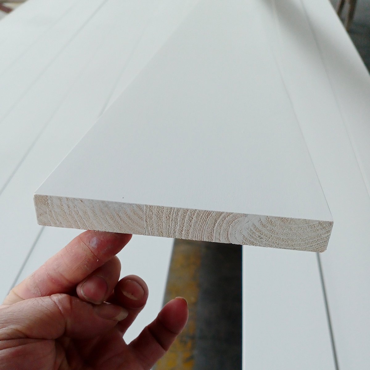 1 In. X 4 In. X 16 Ft. White Primed Pine Wood Mouldings Baseboard Wooden Mouldings Wall Trim Mouldings Waterproof Skirting Board