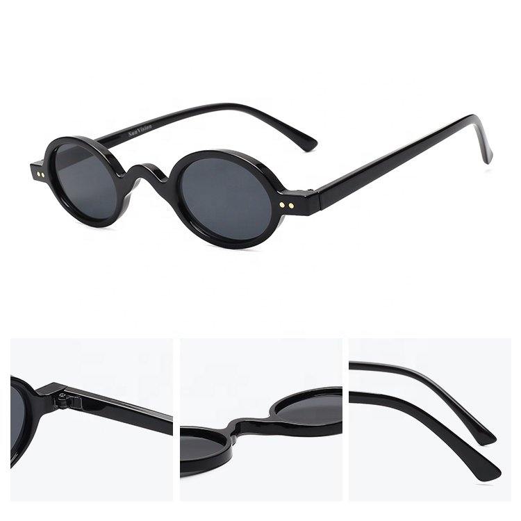 Vintage Retro Round Small Frame Sun Glasses Japanese Designer Sunglasses Logstonerow Frame Mirror Sunglasses Cusred Leopard Men