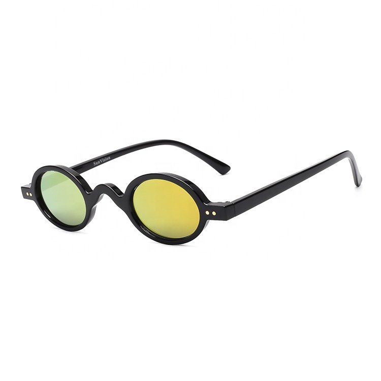 Vintage Retro Round Small Frame Sun Glasses Japanese Designer Sunglasses Logstonerow Frame Mirror Sunglasses Cusred Leopard Men