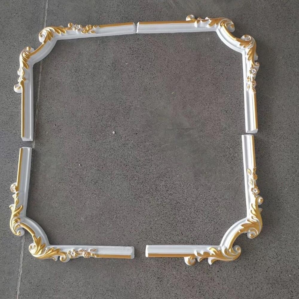 cheap matt finished foam antique frame moulding for wall decor, golden mouldings for picture