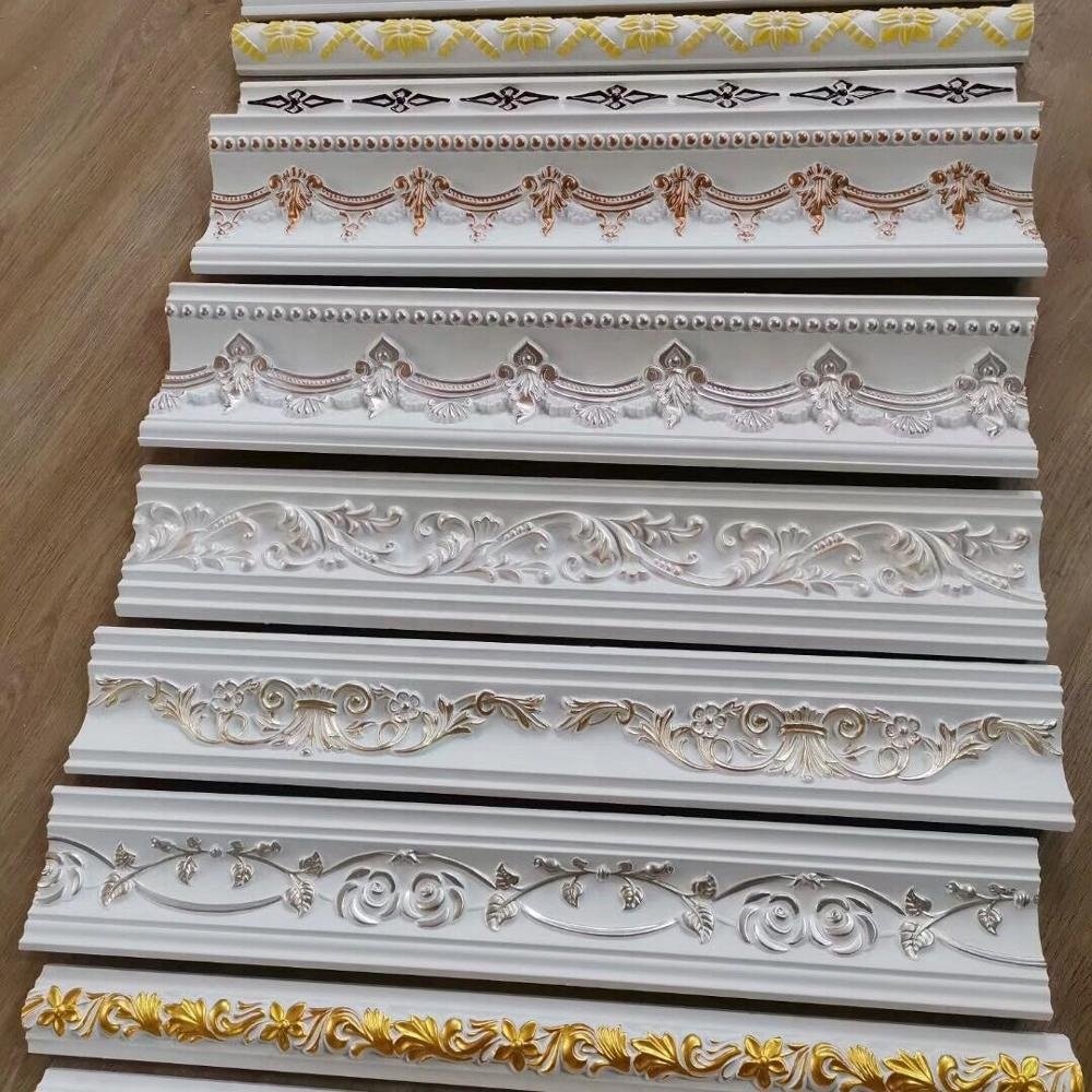 cheap matt finished foam antique frame moulding for wall decor, golden mouldings for picture