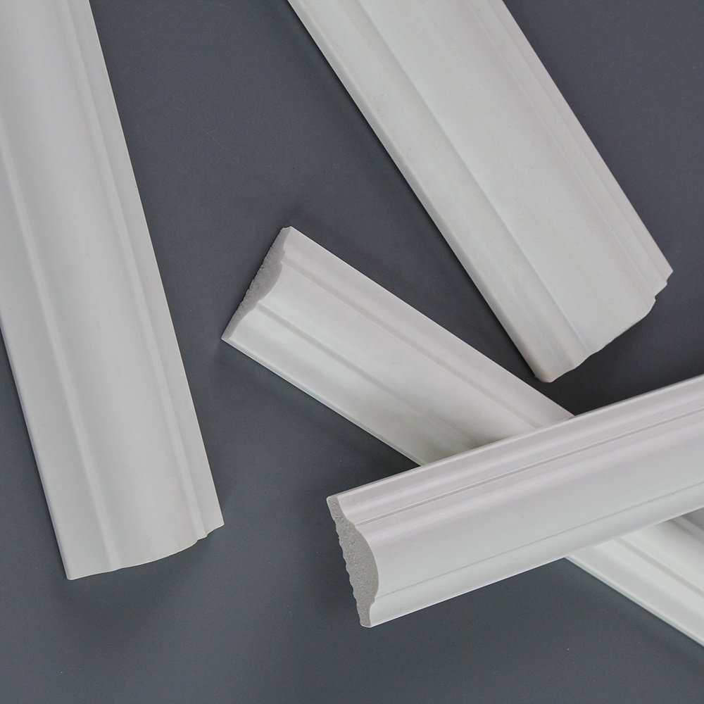 Modern Polystyrene Mouldings Flooring Decorative Moulding PS Line Trim Photo Frame Moulding Trim Skirting Line