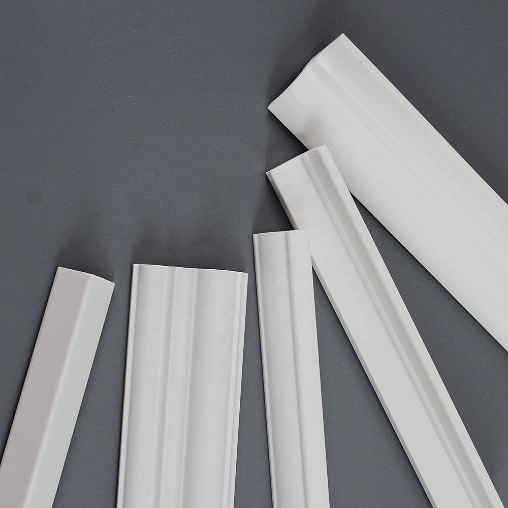 Modern Polystyrene Mouldings Flooring Decorative Moulding PS Line Trim Photo Frame Moulding Trim Skirting Line