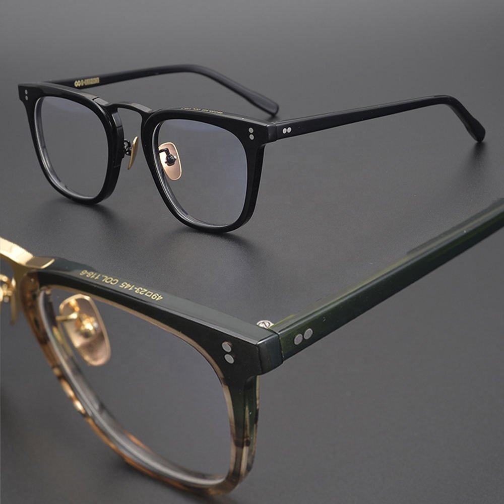 New Japan Japanese 100% Handmade Pure Acetate Acet Titanium Optical Luxury Top Quality Eyeglasses Frames