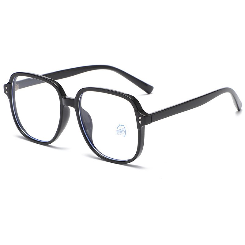 TR glasses frame sand tea color with myopia anti-blue light fashion large frame square glasses frame