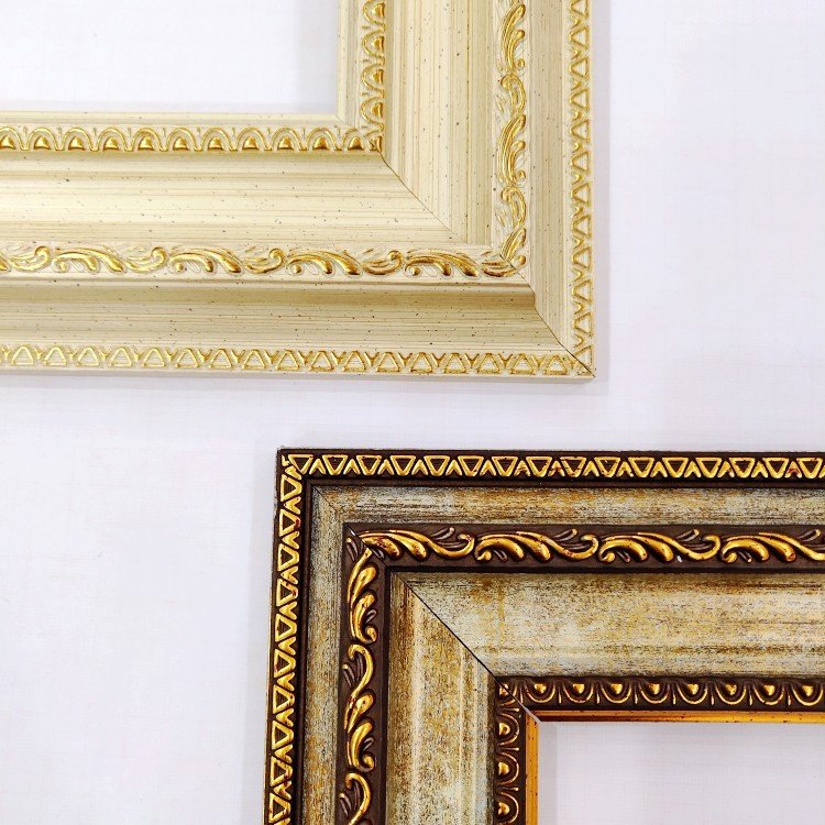 PS Plastic Polystyrene Large Size Big Oil Painting Style Embossing Picture ps photo frame moulding