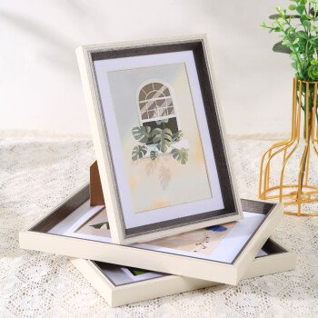 minimalist photo frame desktop stand with printed photos decoration for living room and bedroom tabletop photo album frame