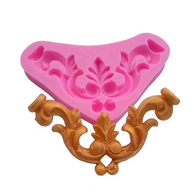 European lace 3D frame Shape Cake Decorating Tools Fondant Silicone Mold
