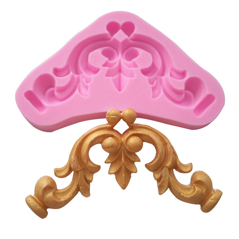 European lace 3D frame Shape Cake Decorating Tools Fondant Silicone Mold