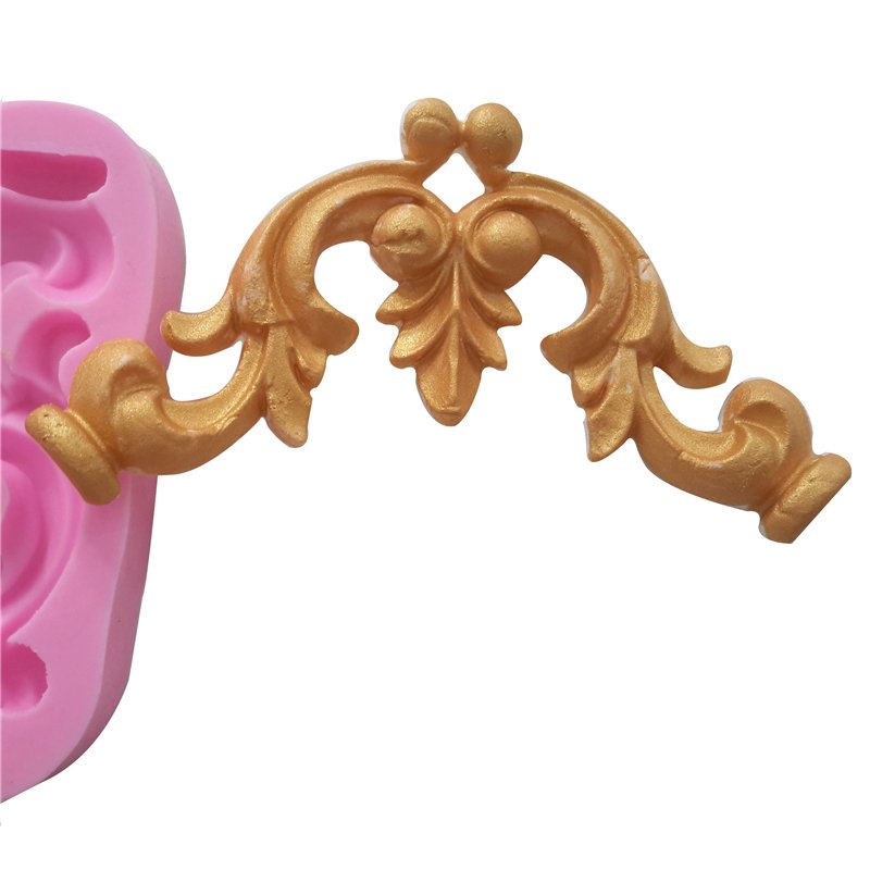 European lace 3D frame Shape Cake Decorating Tools Fondant Silicone Mold