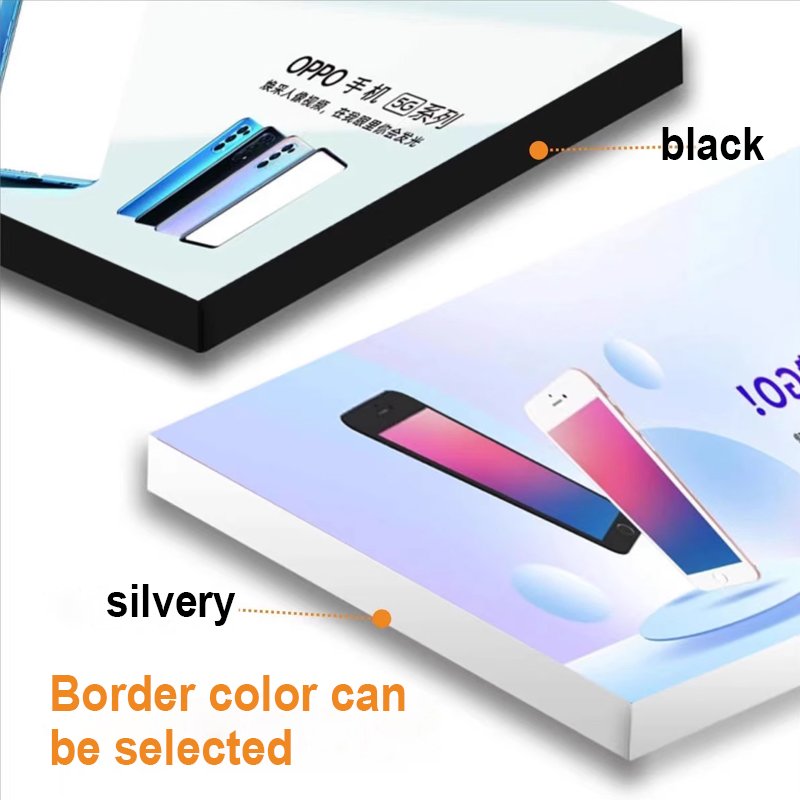 Aluminum Profile Frame billboard Display LED Illumination Indoor Frameless Fabric Light Box With Exhibit Event Or Retail Shop
