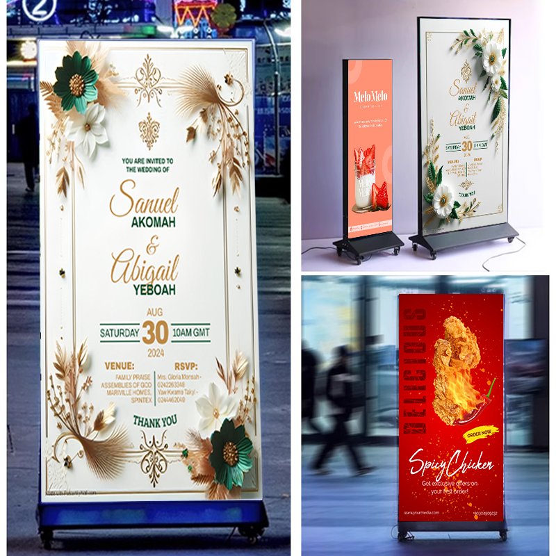 Aluminum Profile Frame billboard Display LED Illumination Indoor Frameless Fabric Light Box With Exhibit Event Or Retail Shop