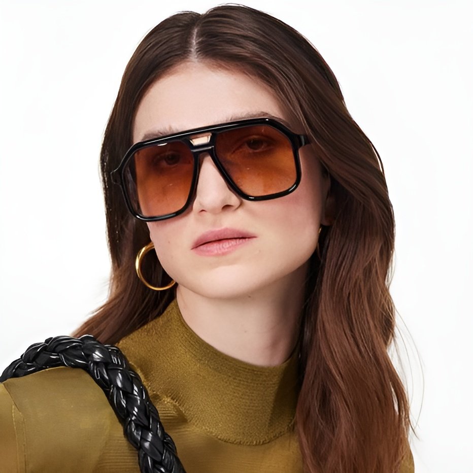 Finewell Fashion Brand Designer Oversize Shades Men CR39 Lens Polarized Large TR+CP Frames Sunglasses Custom Logo Wholesale