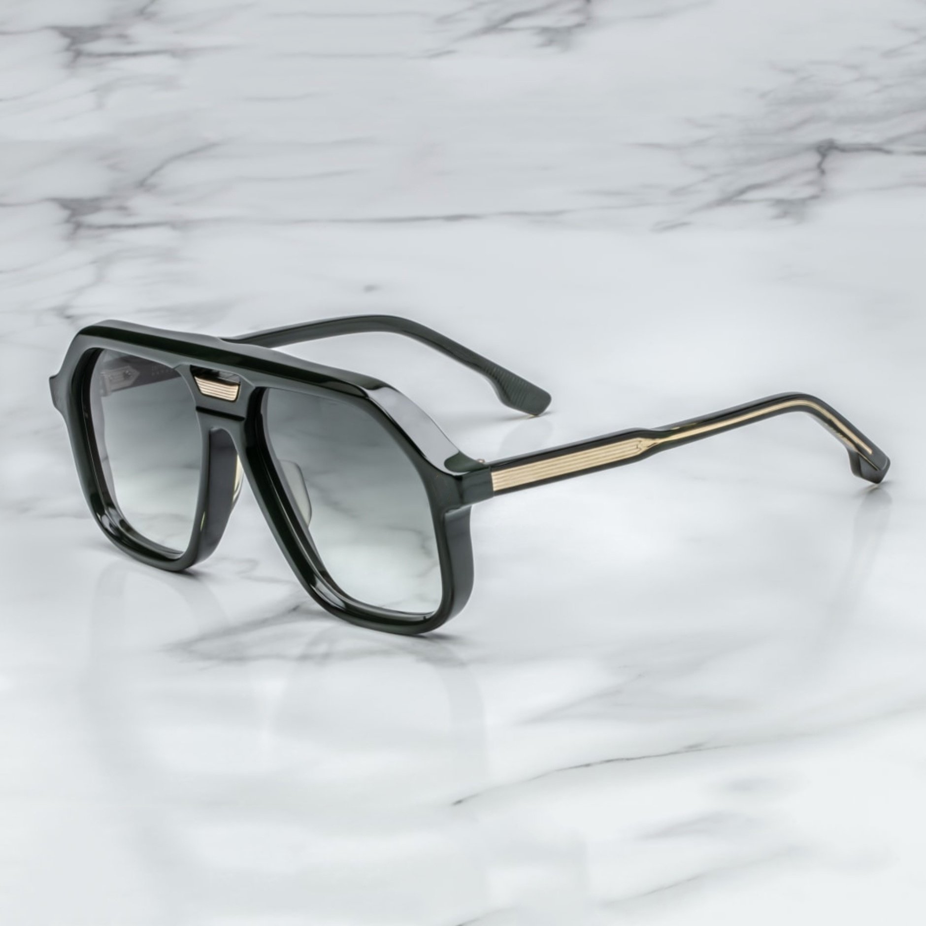 Finewell Fashion Brand Designer Oversize Shades Men CR39 Lens Polarized Large TR+CP Frames Sunglasses Custom Logo Wholesale