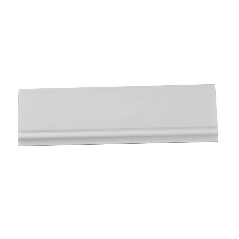 80*10mm PS Waterproof Ceiling Cornice LED Light Flooring Accessories Decorative Flooring Skirting Mouldings Floor Baseboards