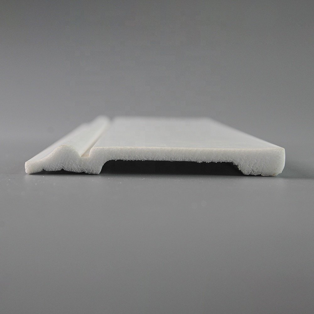 80*10mm PS Waterproof Ceiling Cornice LED Light Flooring Accessories Decorative Flooring Skirting Mouldings Floor Baseboards