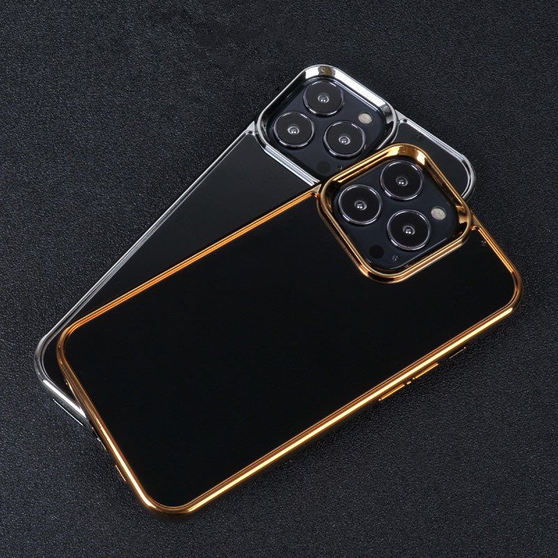 Gold Plated frame blank case with 1.0mm groove depth custom inlay leather wood cover for iphone 16 15 14 12 pro max phone case