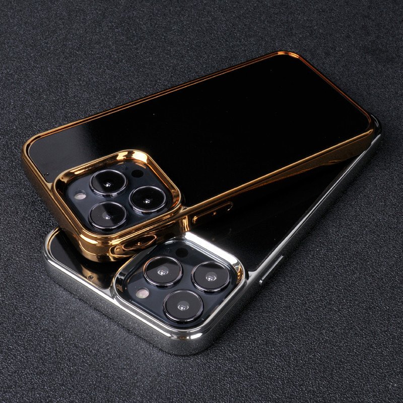 Gold Plated frame blank case with 1.0mm groove depth custom inlay leather wood cover for iphone 16 15 14 12 pro max phone case