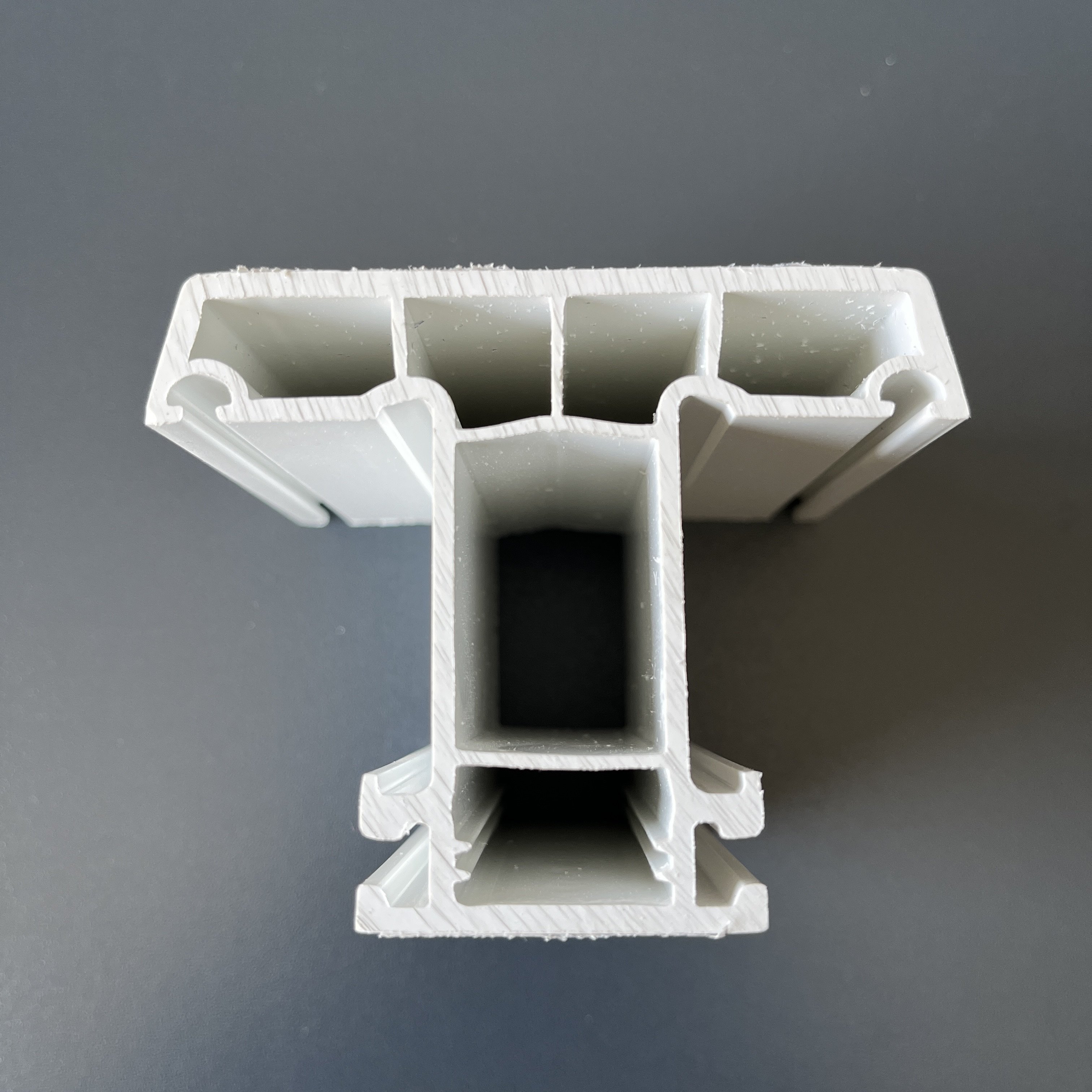 Customize 60mm UPVC Profile Window Frame Various Plastic Hardness Colored Frames for Building Cold Extrusion Technique