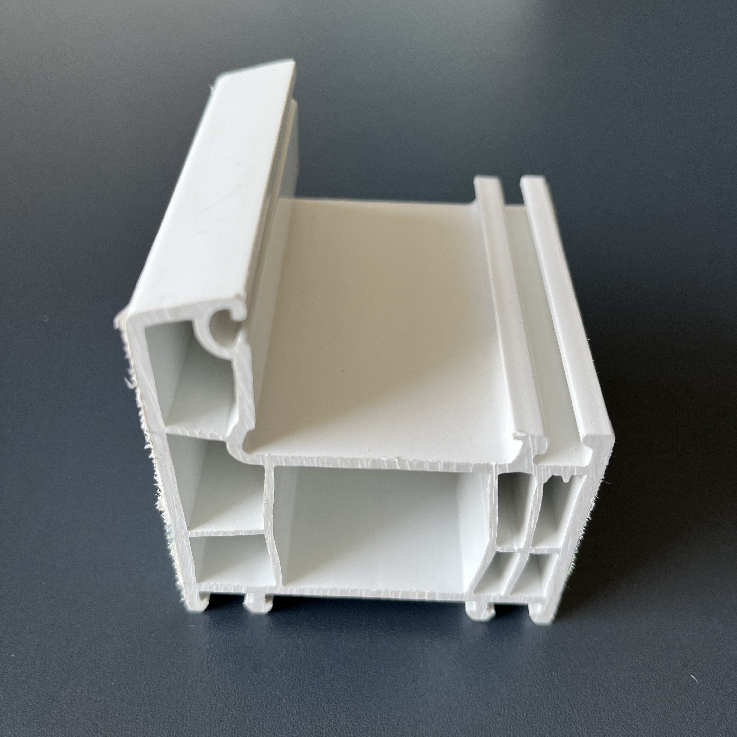 Customize 60mm UPVC Profile Window Frame Various Plastic Hardness Colored Frames for Building Cold Extrusion Technique