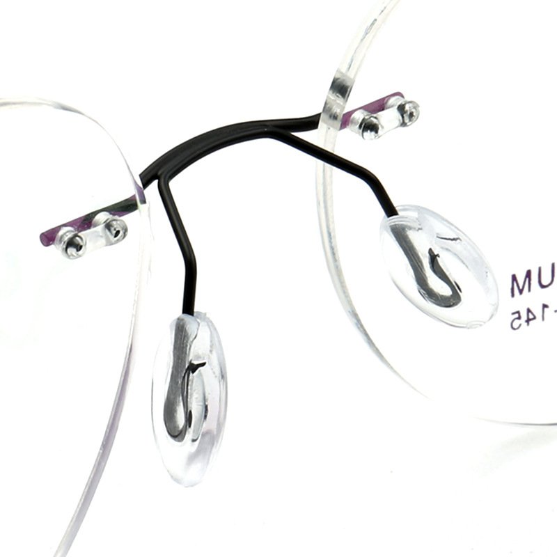 Wholesale Cheap Glasses Frames Memory Metal Titanium Rimless glasses Optical Frames Men Women Thin Lightweight Flexible 6038